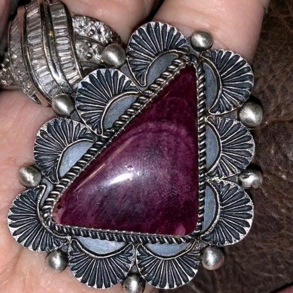 SOLD Vintage Spiny Oyster Native American Ring S 9 - Picture 2 of 8